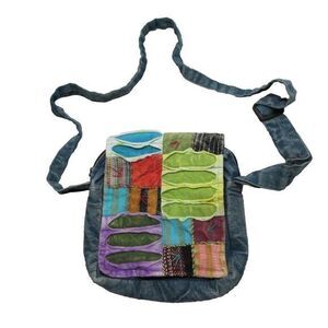 Bohemian Hippie Hobo Cross‎ Body Bag Purse Shoulder Strap Abstract Colorful